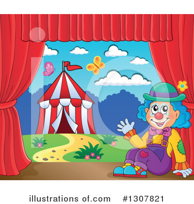 Clown Clipart #1307821 by visekart