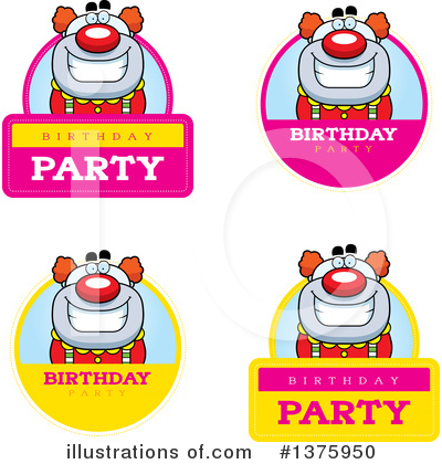 Royalty-Free (RF) Clown Clipart Illustration by Cory Thoman - Stock Sample #1375950