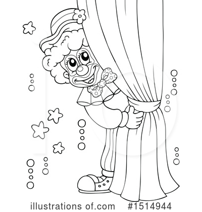 Royalty-Free (RF) Clown Clipart Illustration by visekart - Stock Sample #1514944