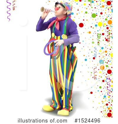 Royalty-Free (RF) Clown Clipart Illustration by dero - Stock Sample #1524496