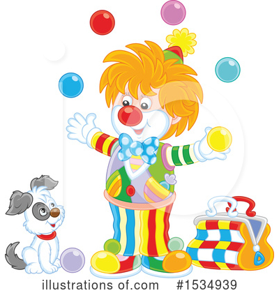 Royalty-Free (RF) Clown Clipart Illustration by Alex Bannykh - Stock Sample #1534939