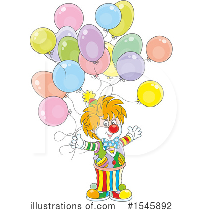 Royalty-Free (RF) Clown Clipart Illustration by Alex Bannykh - Stock Sample #1545892