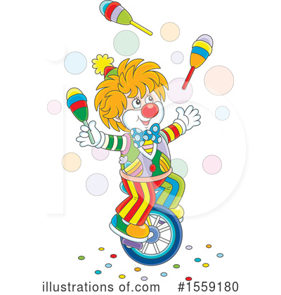 Royalty-Free (RF) Clown Clipart Illustration by Alex Bannykh - Stock Sample #1559180