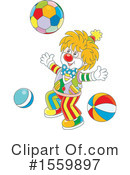Clown Clipart #1559897 by Alex Bannykh