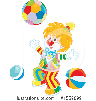 Royalty-Free (RF) Clown Clipart Illustration by Alex Bannykh - Stock Sample #1559899
