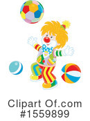 Clown Clipart #1559899 by Alex Bannykh