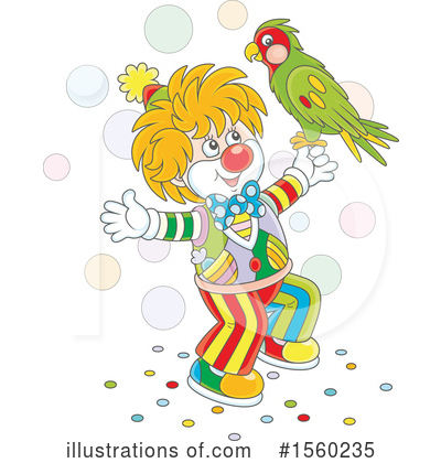 Royalty-Free (RF) Clown Clipart Illustration by Alex Bannykh - Stock Sample #1560235