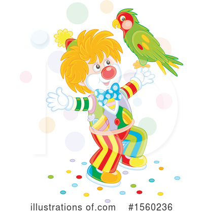 Royalty-Free (RF) Clown Clipart Illustration by Alex Bannykh - Stock Sample #1560236