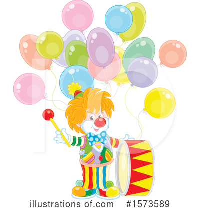 Royalty-Free (RF) Clown Clipart Illustration by Alex Bannykh - Stock Sample #1573589