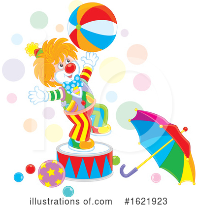 Clown Clipart #1621923 by Alex Bannykh