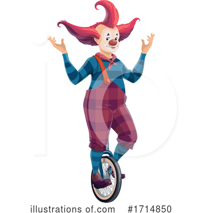 Royalty-Free (RF) Clown Clipart Illustration by Vector Tradition SM - Stock Sample #1714850