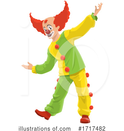 Royalty-Free (RF) Clown Clipart Illustration by Vector Tradition SM - Stock Sample #1717482