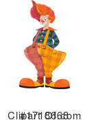 Clown Clipart #1718668 by Vector Tradition SM