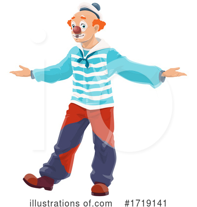 Clown Clipart #1719141 by Vector Tradition SM