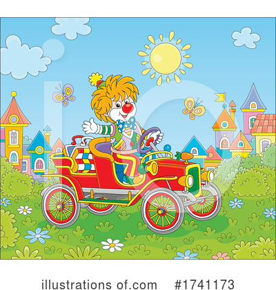 Royalty-Free (RF) Clown Clipart Illustration by Alex Bannykh - Stock Sample #1741173