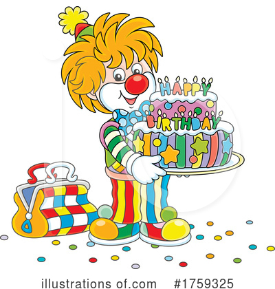 Royalty-Free (RF) Clown Clipart Illustration by Alex Bannykh - Stock Sample #1759325
