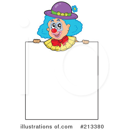 Royalty-Free (RF) Clown Clipart Illustration by visekart - Stock Sample #213380