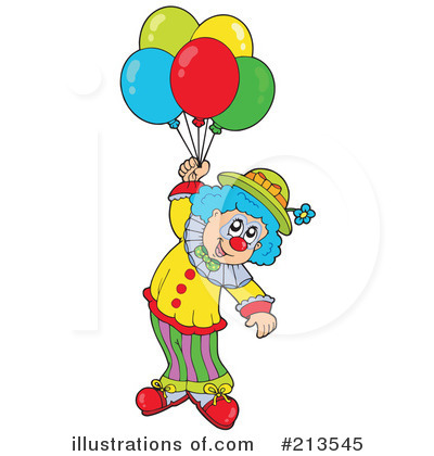 Royalty-Free (RF) Clown Clipart Illustration by visekart - Stock Sample #213545