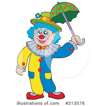 Royalty-Free (RF) Clown Clipart Illustration by visekart - Stock Sample #213576