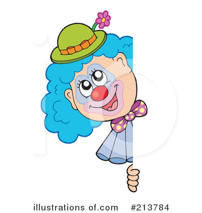 Royalty-Free (RF) Clown Clipart Illustration by visekart - Stock Sample #213784
