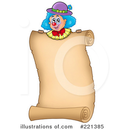 Royalty-Free (RF) Clown Clipart Illustration by visekart - Stock Sample #221385