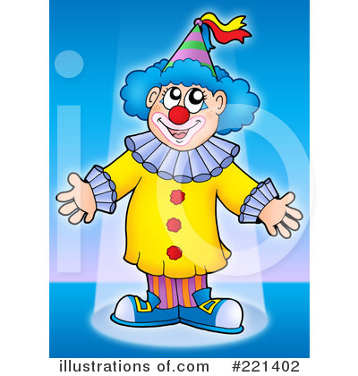 Royalty-Free (RF) Clown Clipart Illustration by visekart - Stock Sample #221402