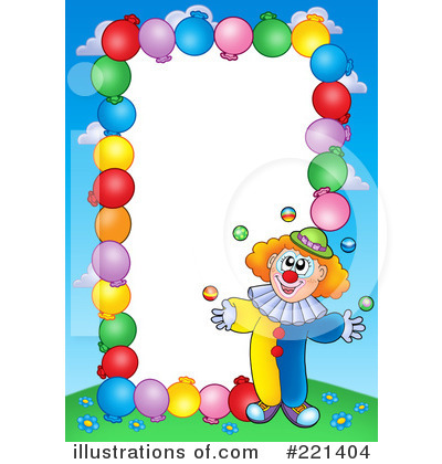 Royalty-Free (RF) Clown Clipart Illustration by visekart - Stock Sample #221404