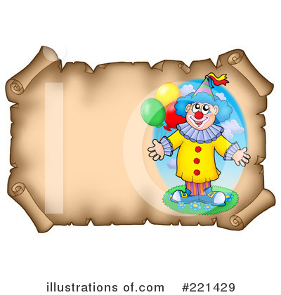 Royalty-Free (RF) Clown Clipart Illustration by visekart - Stock Sample #221429