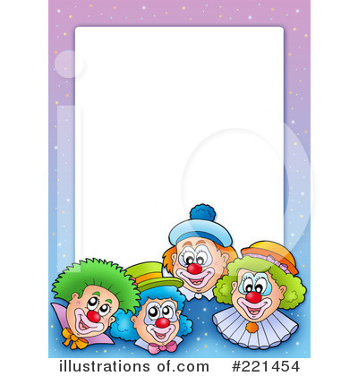 Royalty-Free (RF) Clown Clipart Illustration by visekart - Stock Sample #221454