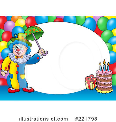 Royalty-Free (RF) Clown Clipart Illustration by visekart - Stock Sample #221798