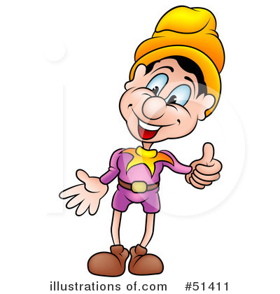Royalty-Free (RF) Clown Clipart Illustration by dero - Stock Sample #51411