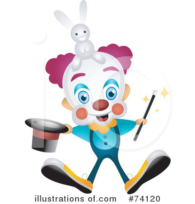 Royalty-Free (RF) Clown Clipart Illustration by BNP Design Studio - Stock Sample #74120