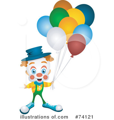 Royalty-Free (RF) Clown Clipart Illustration by BNP Design Studio - Stock Sample #74121