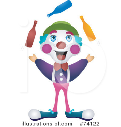 Royalty-Free (RF) Clown Clipart Illustration by BNP Design Studio - Stock Sample #74122