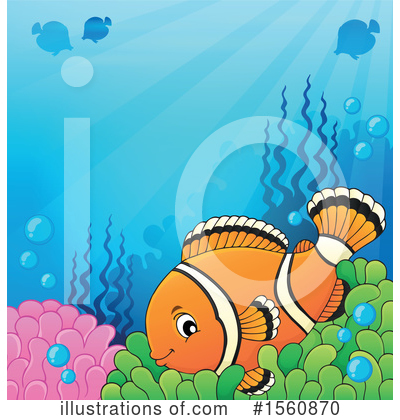 Royalty-Free (RF) Clownfish Clipart Illustration by visekart - Stock Sample #1560870