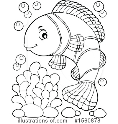 Royalty-Free (RF) Clownfish Clipart Illustration by visekart - Stock Sample #1560878