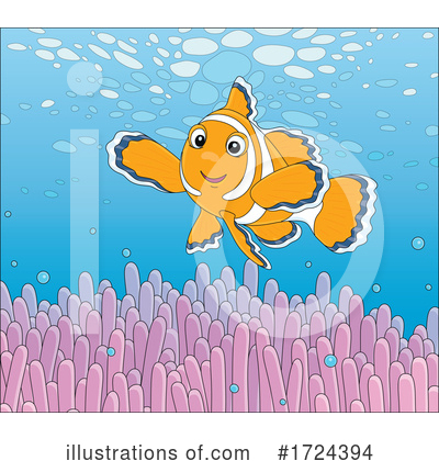 Royalty-Free (RF) Clownfish Clipart Illustration by Alex Bannykh - Stock Sample #1724394