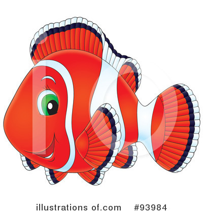 Royalty-Free (RF) Clownfish Clipart Illustration by Alex Bannykh - Stock Sample #93984
