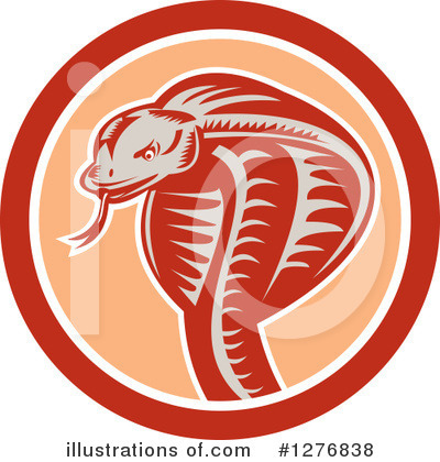 Royalty-Free (RF) Cobra Clipart Illustration by patrimonio - Stock Sample #1276838