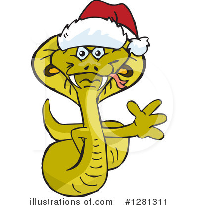 Royalty-Free (RF) Cobra Clipart Illustration by Dennis Holmes Designs - Stock Sample #1281311