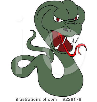 Royalty-Free (RF) Cobra Clipart Illustration by djart - Stock Sample #229178