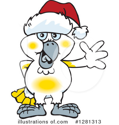 Royalty-Free (RF) Cockatoo Clipart Illustration by Dennis Holmes Designs - Stock Sample #1281313