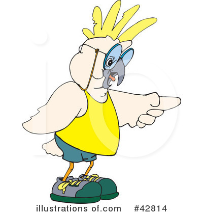 Royalty-Free (RF) Cockatoo Clipart Illustration by Dennis Holmes Designs - Stock Sample #42814