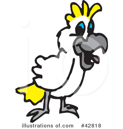 Royalty-Free (RF) Cockatoo Clipart Illustration by Dennis Holmes Designs - Stock Sample #42818