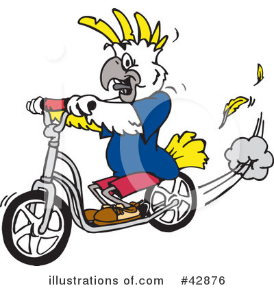 Scooter Clipart #42876 by Dennis Holmes Designs