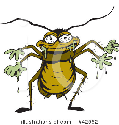 Cockroach Clipart #42552 by Dennis Holmes Designs