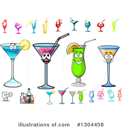 Royalty-Free (RF) Cocktail Clipart Illustration by Vector Tradition SM - Stock Sample #1304458