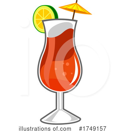 Royalty-Free (RF) Cocktail Clipart Illustration by Hit Toon - Stock Sample #1749157