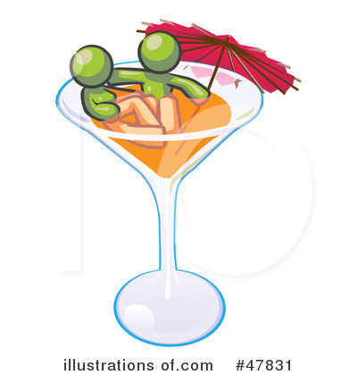 Royalty-Free (RF) Cocktail Clipart Illustration by Leo Blanchette - Stock Sample #47831