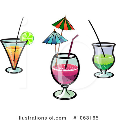 Royalty-Free (RF) Cocktails Clipart Illustration by Vector Tradition SM - Stock Sample #1063165